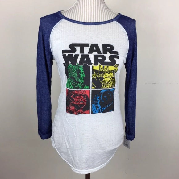 Star Wars Tops - NWT Star Wars Burnout Baseball Tee